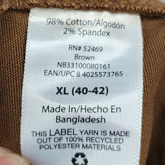 NWT No Boundaries Men’s XL 40-42 Jogger Shorts Brown Stretch Twill Elastic Waist - Picture 10 of 13